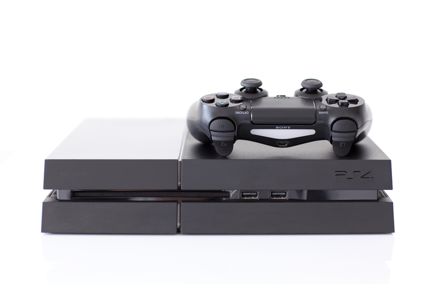 Sony PlayStation 4 game console of the eighth generation
